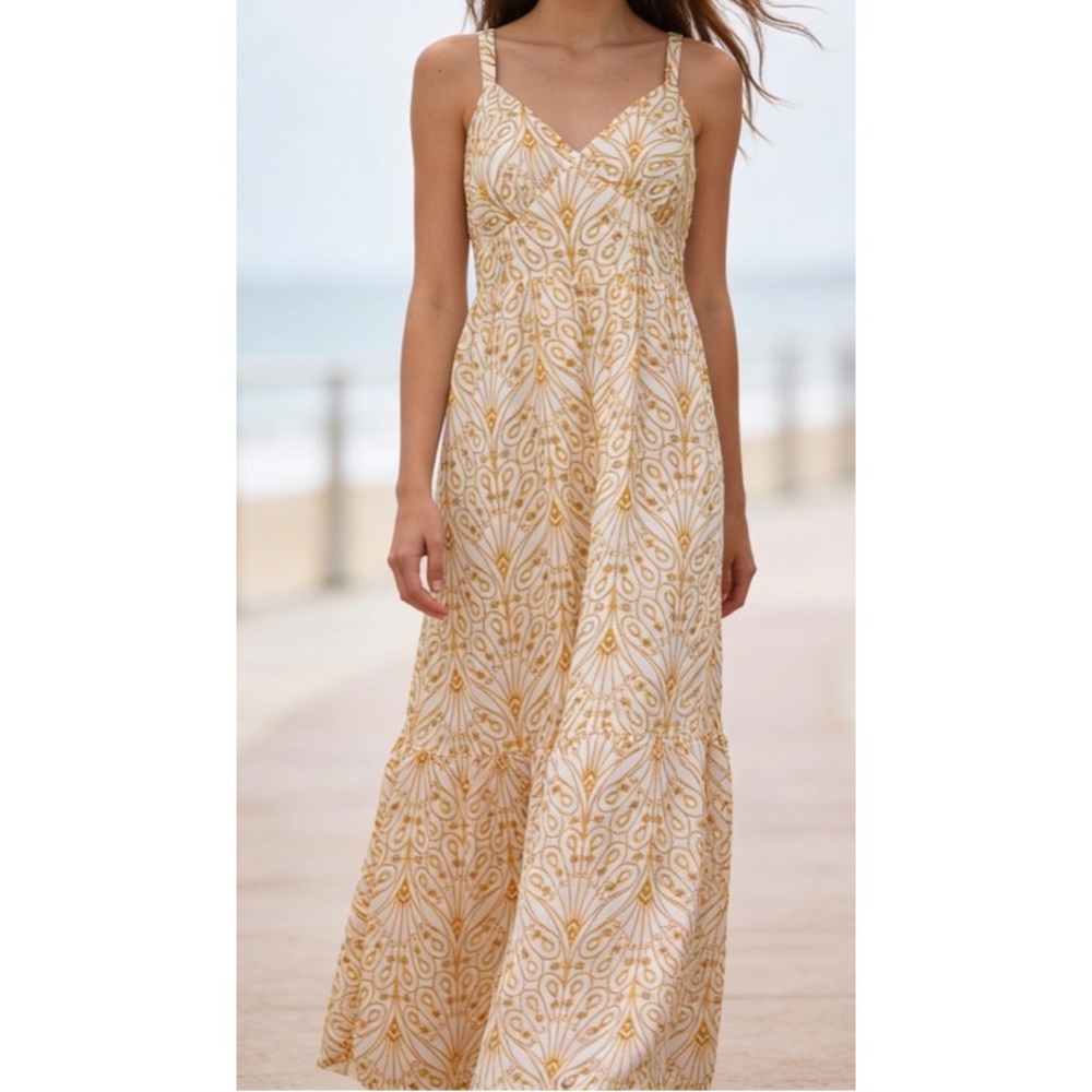 LOFT ~Embroidered Cut Out Sun Dress (NWT)
